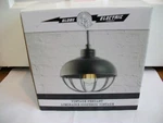 Globe Electric 64833 Vintage Pendant Light-black W/oil-rubbed Bronze Finish. Fixed Price $35.00.