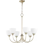 Quorum Celeste Light 28' Chandelier, Aged Silver Leaf 6109-6-60. Fixed Price $74.99.