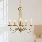 Lnc UABIEZHD13580G6 18.5 In. Gold Chandelier Candlestick Empire Ceiling Light. Fixed Price $64.99.