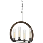 Cal Lighting & Accessories FX-3691-4 Sulmona Chandelier Oak Iron. Fixed Price $615.00.