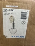 Kichler 42141BK Everly Seeded Glass 1-LIGHT Pendant Fixture 100 Watts. Fixed Price $44.99.