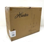 Hunter Southcrest 4-LIGHT Matte Black Candlestick Chandelier 19638 New. Fixed Price $153.44.
