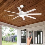 Conciseer Inch Ceiling Fan With Light Model CS6502-MWH Remote Control. Fixed Price $299.99.