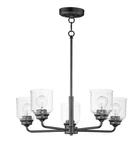 Maxim Acadia 5-LIGHT Transitional Chandelier In Black. Fixed Price $224.00.