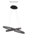 Wac Lighting Orbit 32" Led Abstract Ring Chandelier MODEL:PD-48932-BK. Fixed Price $299.00.