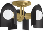 Kohler Lighting 31786-FM03 Jabot 14"W Semi-flush Ceiling Black Brass. Fixed Price $614.45.
