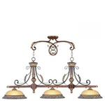 Livex Lighting Villa Verona Island Bronze With Aged Gold Leaf Accents. Fixed Price $1700.99.