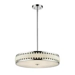 Z-lite Sevier Pendant, 24X24X5", Chrome, Black & White 2008-23CH-LED. Fixed Price $169.99.