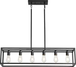 Black Farmhouse Kitchen Island Lighting, Modern Industrial Chandelier, 6-LIGH.... Fixed Price $130.46.
