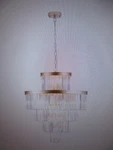 Sunpez 15 Light 5-TIER Gold Modern Luxury Chandelier Hanging Pendant. Fixed Price $178.46.
