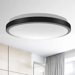 Led Flush Mount Ceiling Light Fixture 10/15 In. Matte Black Round Dimmable. Fixed Price $29.99.