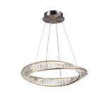Artcraft Lighting AC6720 Stella 24"W Crystal Ring Chandelier - Nickel. Fixed Price $1124.45.