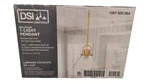 Dsi Lighting Balfour 1-LIGHT Brushed Gold Pendant With Clear Seedy Glass Shade. Fixed Price $68.99.