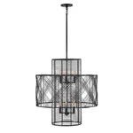 Hinkley Nikko 6-LIGHT 26" Drum Chandelier, Modern Coastal Pendant. Fixed Price $350.00.