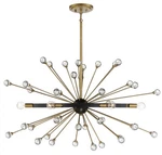 Savoy House 1-1858-6-62 Ariel 6-LIGHT Oval Chandelier In Como Black With Gold. Fixed Price $1116.00.