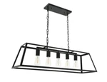 Chandelier Black Rustic Farmhouse Ceiling Light Fixtures Dining Room Kitchen. Fixed Price $362.41.