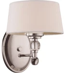 Savoy House Murren 1-LIGHT 8" Polished Nickel Wall Sconce 8-1041-1-109. Fixed Price $30.00.