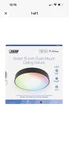 Feit Smart 15" Matte Black White Flush Mount Led Ceiling Fixture. Fixed Price $30.00.
