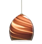 XP-1716SK-SN Besa Pendant Sprite Satin Nickel Smoke Twist 1X50W GY6.35. Fixed Price $250.00.