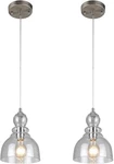 2 Pack Indoor Adjustable Mini Pendant Fixtures Light Base - Brushed Nickel. Fixed Price $49.99.