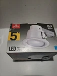 Globe Electric Led Glare Control 5 Inch White Recessed Kit Rust Proof In/outdoor. Fixed Price $26.03.