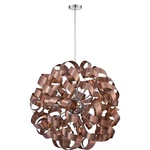 Quoizel RBN2831SG 12 Light Chandelier Ribbons Satin Copper. Fixed Price $385.00.