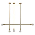 Vidalite Modern 5 Gold Pendant With Surface Mount Lighting Island. Fixed Price $99.99.