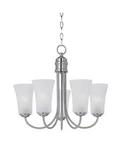 Maxim Lighting Logan Satin Nickel Single-tier 5-LIGHT Chandelier. Fixed Price $80.00.
