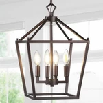 Jonathan Y Pagoda 12 In. 4-BULB Oil Rubbed Bronze Lantern Metal Led Pendant. Fixed Price $49.99.
