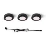 (2 Pack) Commercial Electric Plug-in Puck Light Kit Black 1005842372 (6 Led). Fixed Price $79.00.
