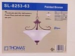 Thomas SL-8253-63 Painted Bronze, 3-LIGHT Pendant Adaptable To Semi Flush Mount. Fixed Price $89.00.