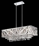 Lite Source EL-10104 Benedetta Light 36 Inch Chrome Pendant Ceiling. Fixed Price $859.75.