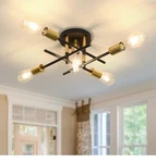 Uofus 5 Light Semi Flush Mount Ceiling Fixture Matte With E26 Base Modern. Fixed Price $23.70.