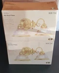 Vintage Hampton Bay Brass Light Fixtures (2) Open Box Brand New Condition Items. Fixed Price $79.95.