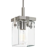 Progress Lighting P500073 Nickel Glayse Single 7"W Mini Pendant. Fixed Price $149.25.