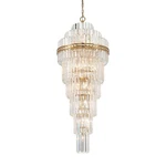 Crystorama Lighting Group HAY-1419 Hayes 31 24"W Crystal Brass. Fixed Price $3838.40.