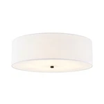 Justice Textile Classic 5LT Drum Flush-mount, Black/white FAB-9732-WHTE-MBLK. Fixed Price $312.00.