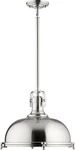 Quorum International 804-17 Nickel Single Light 16-1/2"W Pendant. Fixed Price $346.00.