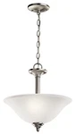 Kichler 3694NI Wynberg 2-LIGHT 15" Inverted Pendant/semi Flush Brushed Nickel. Fixed Price $144.97.