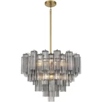 Crystorama ADD-312-AG-SM Addis Chandelier Aged Brass. Fixed Price $2198.00.
