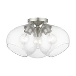 Livex Lighting 46502 Catania 3 16"W Flush Mount Ceiling - Nickel. Fixed Price $249.96.