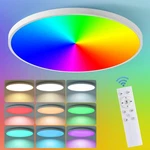 Smart Ceiling Light With Remote Control - 12INCH 30W Flush Mount Ligh.... Fixed Price $44.08.