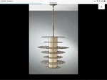 Feiss Lucia P1275BUS Crystal Pendant Chandelier Ceiling Light Fixture. Fixed Price $100.00.