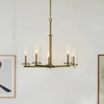 Kichler Lighting Crosby 26.25 In. 5-LIGHT Natural Brass Chandelier. Fixed Price $332.93.