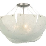 Kalco Cirrus 24 Inch Semi Flush Satin Nickel - 5096SN. Fixed Price $700.00.