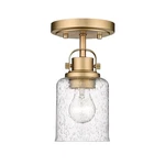 Z-lite Kinsley Light Flush Mount, Heirloom Gold/clear 340F1-HG. Fixed Price $98.00.