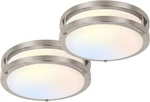 Hykolity Inch Flush Mount Led Ceiling Light Fixture, 17W 1100LM, 2700K/3000K/. Fixed Price $56.99.