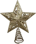 Kurt Adler 8" Gold Glitter Star Topper 5-POINT Holiday Decor. Fixed Price $32.21.