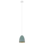 Eglo Sarabia 8 In. W X 9.5 1-LIGHT Pastel Dark Green Metal Dome Pendant. Fixed Price $17.99.