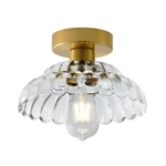 Anylove 10 Inch Clear Glass Vintage Semi Flush Mount Ceiling Light, E26.... Fixed Price $64.08.